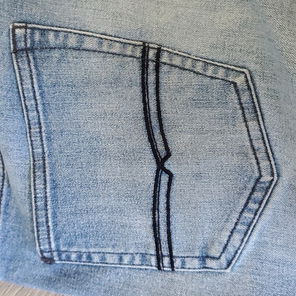 Buffalo Mens Jackson X Blue Jeans 34x30 Straight Stretch Fit Denim Zip Fly Pants - Picture 8 of 9